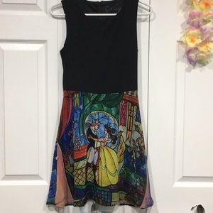 Disney beauty and the beast stain glass dress